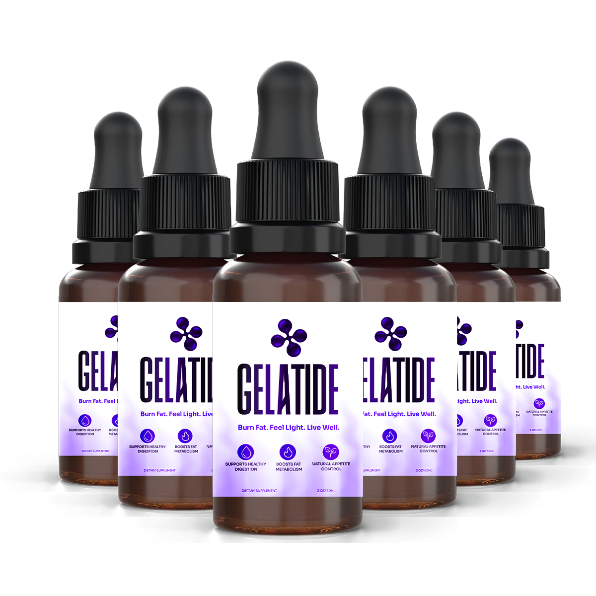 Gelatide supplement bottles